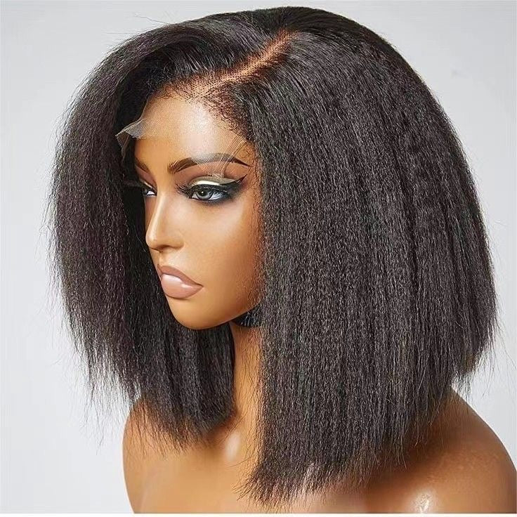 KINKY-STRAIGHT WIGS 12”-14”-16''-18''