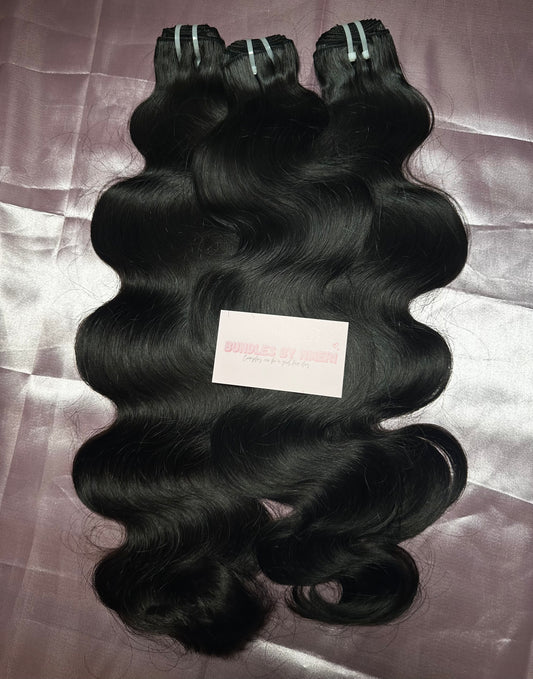 Burmese luxury virgin body-wave bundles (2-4)